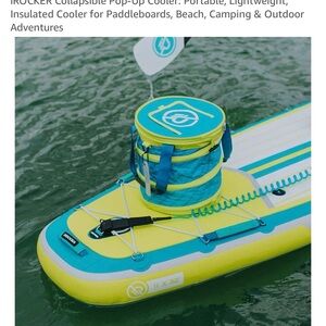 Blue and Green Collapsible Pop-up Cooler